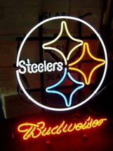 NFL Pittsburgh Steelers Budweiser Neon Light Sign 16&quot; x 14&quot; - £400.11 GBP
