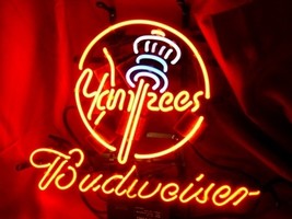 MLB New York Yankees Budweiser Neon Light Sign 16&quot; x 14&quot; - $499.00