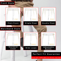 Custom Made Mens Bespoke Cotton Twill Stretchable Chinos Available in 10... - €38,83 EUR