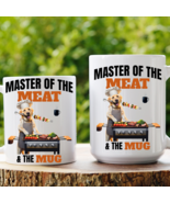 Master of the Meat &amp; the Mug BBQ Dog Mug Funny Grilling Gift Dad Men Dog... - $16.23 CAD+