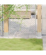 vidaXL Post Bases Square 12 pcs Silver 4.76x4.76&quot; Galvanised Steel - $273.54 CAD