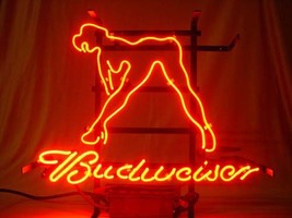 Live Nudes Sexy Girl Budweiser Neon Light Sign 16&quot; x 14&quot; - £397.95 GBP