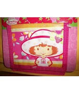 Strawberry Shortcake Bifold Wallet White Folding Money Holder Pink Dolla... - $6.48 CAD