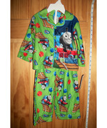 Thomas Train Baby Clothes 12M Infant Boy Sleepwear Set PJs Green Go Go P... - $16.14