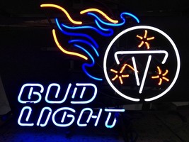 NFL Tennessee Titans Bud Light Neon Light Sign 16&quot; x 14&quot; - £373.00 GBP