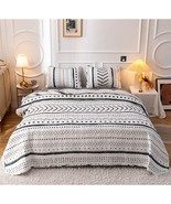 Quilt Boho Quilt Set Boho Bedding Bedspreads Queen Size,3 Pcs Bohemian Q... - £42.21 GBP