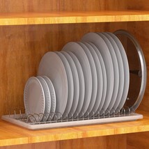 Plate Drying Rack With Drainboard, Chrome - $27.99