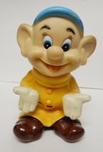Disney DOPEY Snow White Seven Dwarfs Doll Figure JAPAN Plastic Rubber 8&quot;... - £35.26 GBP