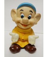 Disney DOPEY Snow White Seven Dwarfs Doll Figure JAPAN Plastic Rubber 8&quot;... - £35.24 GBP