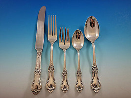 Wild Rose by International Sterling Silver Flatware Set for 6 Service 30 Pcs  - £1,420.49 GBP