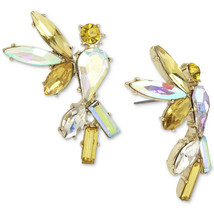 Betsey Johnson Gold Crystal Cockatoo Large Womens Stud Earrings NWT - $34.16