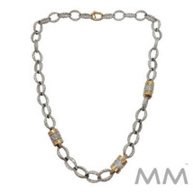 Pre-Owned Caerleon 16&quot; Necklace Sterling Silver &amp; 14K Yellow Gold - $1,295.00
