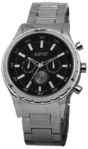 NWOT August Steiner Men&#39;s AS8105SSB Multifunction Black Dial Watch - $74.20