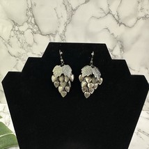 Vintage 90s Strawberry Grapes Fruit Hearts Dangle Earrings Silver Tone M... - $406.96 MXN