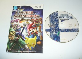 Wii Super Smash Bros. Brawl (Wii, 2008) Disc Comes W/ Generic Case &amp; Manual - £12.36 GBP