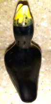 Vintage Pie Bird - Black with Yellow Beak Ceramic Steam Vent Funnel for ... - $11.88