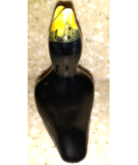 Vintage Pie Bird - Black with Yellow Beak Ceramic Steam Vent Funnel for ... - $226.15 MXN