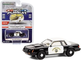 1982 Ford Mustang SSP Black and White CHP &quot;California Highway Patrol&quot; &quot;H... - £14.38 GBP