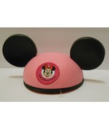 MINNIE MOUSE Disney World Kids Infant BEANIE HAT Pink Black Plastic Ears... - £27.50 GBP