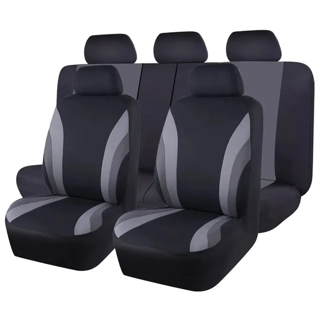 Sports Style Full Set Polyester Fabric Car Seat Covers Car Seat Protector - £30.75 GBP