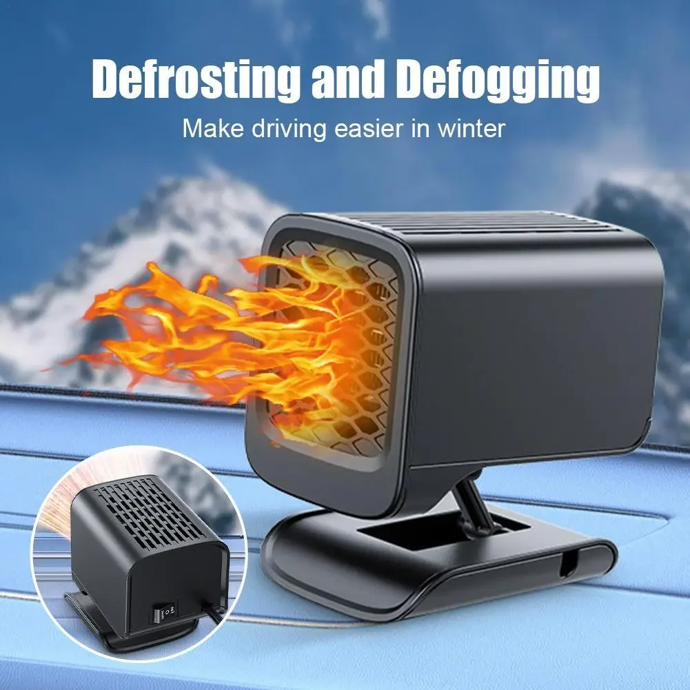 2 in 1 Car Heater 12V 200W Car Heater Electric Cooling Heating Auto Windshield - £15.82 GBP