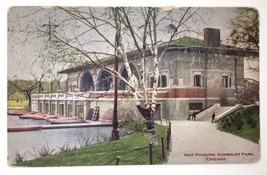 New Pavilion Humboldt Park Chicago Il Antique Pc Posted 1910 - £7.86 GBP