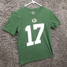 Nike Green Bay Packers Adams 17 Shirt Youth Medium Dri Fit Green Short Sleeve T - £11.84 GBP