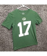 Nike Green Bay Packers Adams 17 Shirt Youth Medium Dri Fit Green Short S... - £11.78 GBP