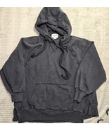 American Eagle Women’s Navy Blue Fleece Lightweight Hoodie Pouch Pocket ... - $18.06 CAD