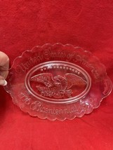 avon Clear Glass bicentennial plate - £3.94 GBP