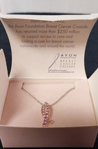 Vintage 2004 Avon Foundation Breast Cancer Crusade Necklace in Original Box - $23.20