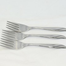 International Silver Impression Wm Rogers Salad Forks 6 1/4&quot; Lot of 3 Stainless - $13.71