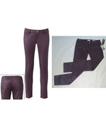 MUDD Skinny Stretch Jeggings-Egyptian Red Maroon Wine-Coated Leather Loo... - £20.47 GBP