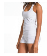 Hard Tail White Long Skinny Racer Tank small  - $56.00