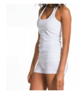 Hard Tail White Long Skinny Racer Tank small  - £44.03 GBP