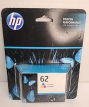 3 HP 62 Tri-Color Original Printer Ink Cartridge Exp 7/2023 08/2024 02/25 OEM  - $31.63