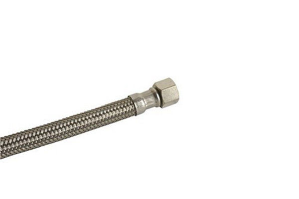 Aquaflo TFC-112 3/8 Comp x 3/8 Comp x 12&quot; Stainless Steel Faucet Connector - $3.88