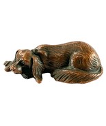 Antique Austrian Cold Painted Bronze Dog Figurine – 2.5” Spaniel Marked 664 - $3,276.01 MXN
