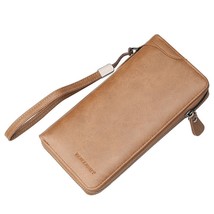 Ic leather wallet men zipper purse high quality card wallet for men vintage card holder thumb200