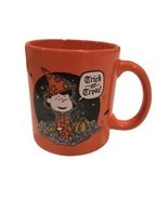 Peanuts Snoopy Charlie Brown Coffee Mug Cup Lucy Halloween Witch Trick O... - £10.65 GBP