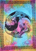 Traditional Jaipur Tie Dye Dragon Poster, Indian Poster, Bohemian Wall H... - £7.95 GBP