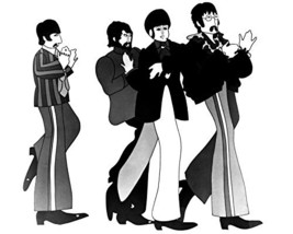John Lennon Ringo Starr George Harrison And Paul Mccartney In Help! Cartoon Char - £55.93 GBP