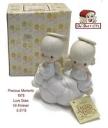 Precious Moments 1978 Love Goes On Forever E-3115 Figurine Vintage - £19.55 GBP
