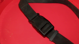 DOG pet COLLAR black 1 inch wide, up to 26 inches adjustable HD buckle (C) - $3.96