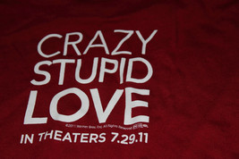 THIS IS THE LOVE PART - CRAZY STUPID LOVE - MOVIE PROMO T-Shirt - Size L... - $9.99
