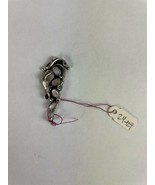 Silver Vintage Sterling Style Mother of Pearl Pendent Leaf Applique 24-129 - $61.53 CAD