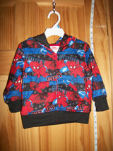 Spiderman Baby Clothes 18M Red Blue Hoodie Sweatshirt Top Spider Man Sweat Shirt - £18.66 GBP