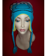 Smurfs Girl Clothes Smurfette Trapper Cap Blue Face Winter Hat Cold Weat... - $19.47 CAD