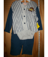 Spongebob Baby Clothes 6M-9M Sponge Bob Football Pant Set Nick Jacket To... - $18.99