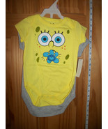 Spongebob Baby Clothes 6M-9M Sponge Bob Creeper Bodysuits Nick Body Suit... - $16.14